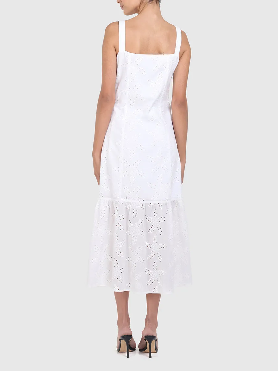 RAQUEL OROZCO Amanda Dress - White