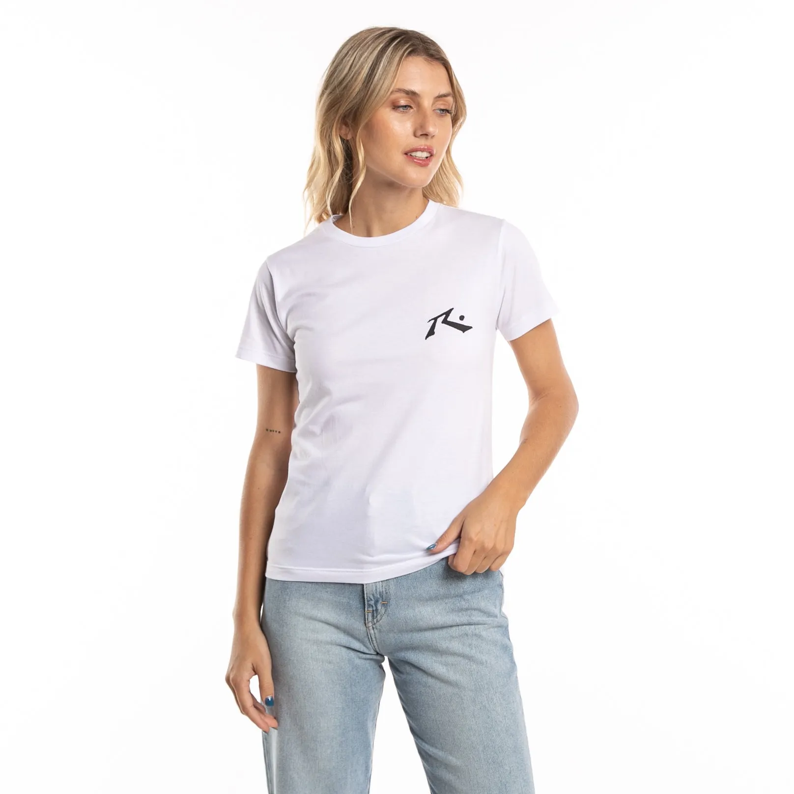 Remera Mujer Rusty Competition Blanco