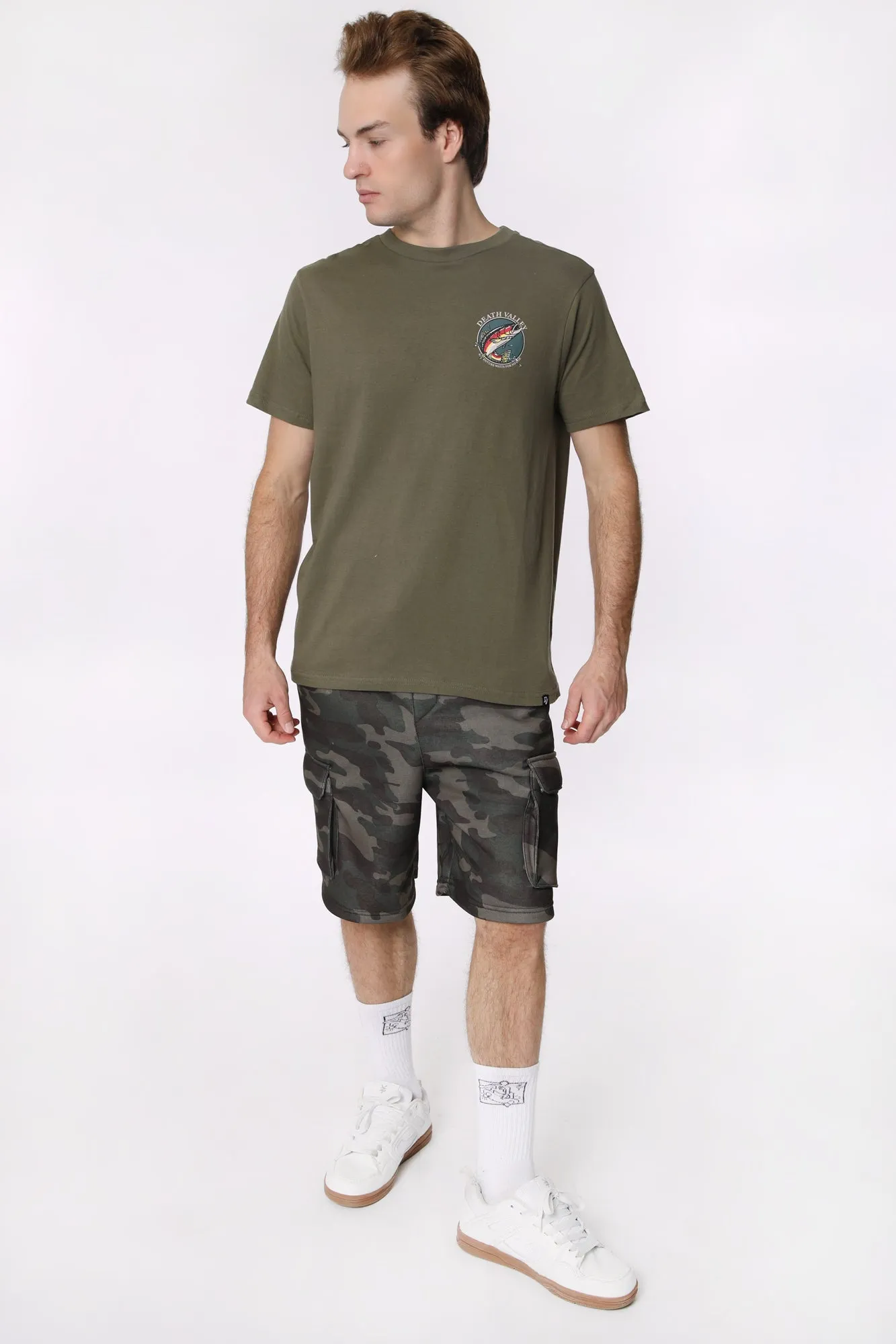 Short Cargo En Molleton West49 Homme