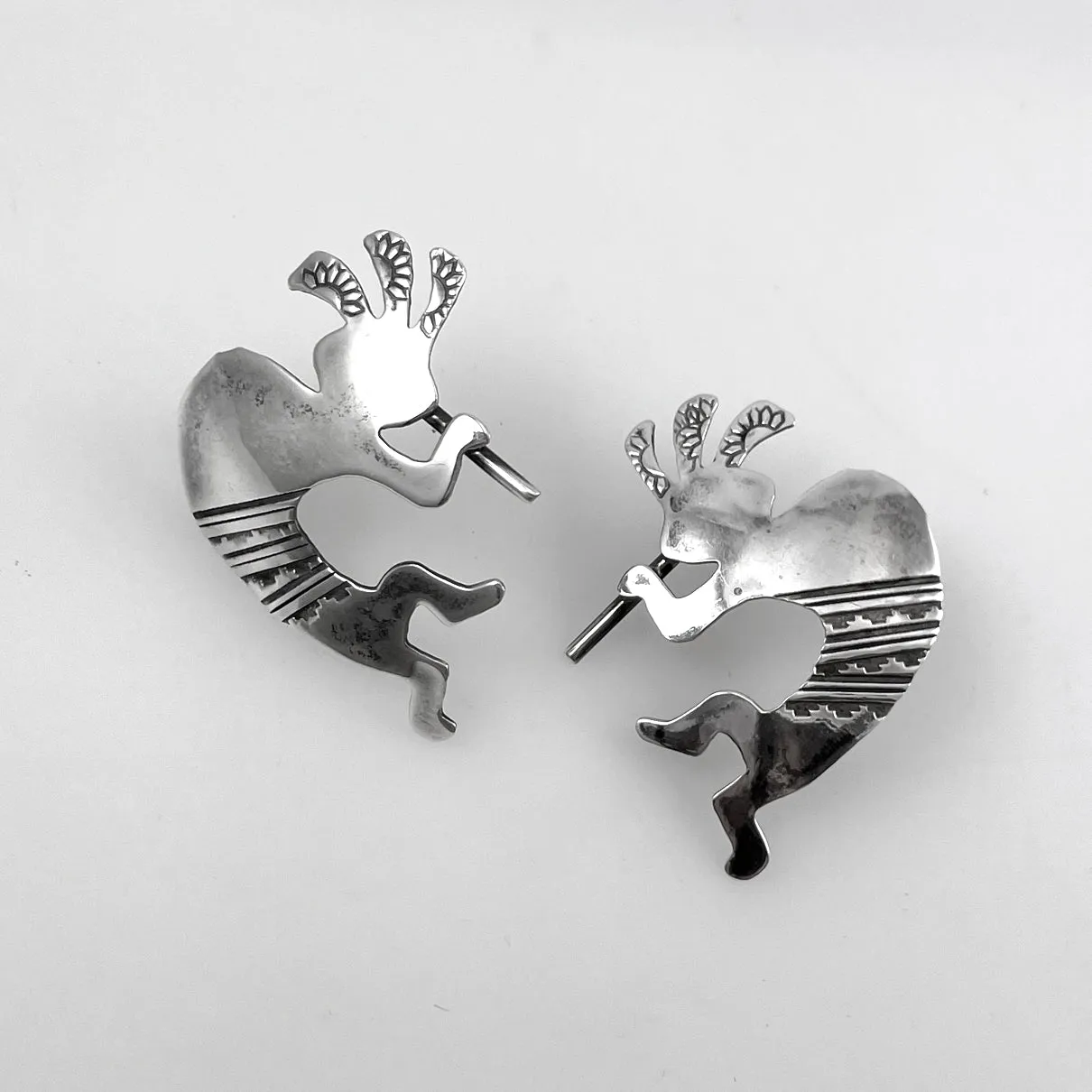 Sterling Silver Kokopelli Earrings