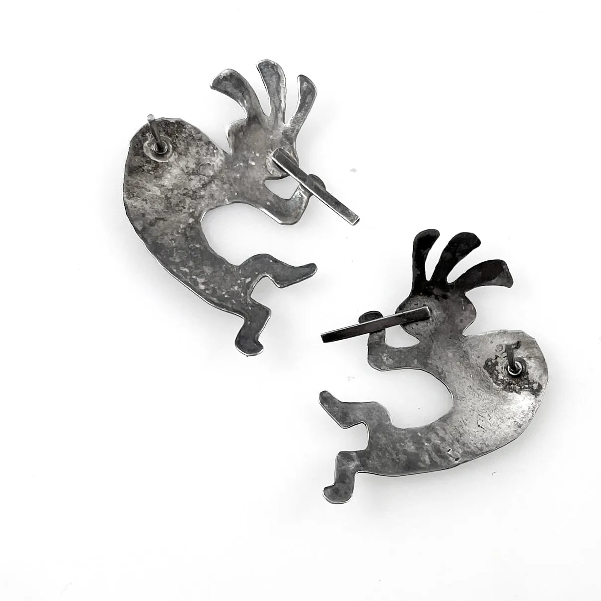 Sterling Silver Kokopelli Earrings