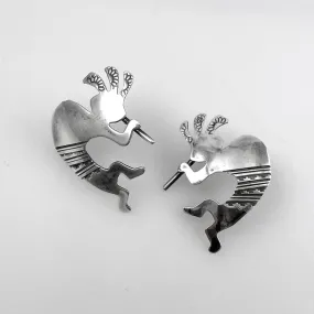 Sterling Silver Kokopelli Earrings