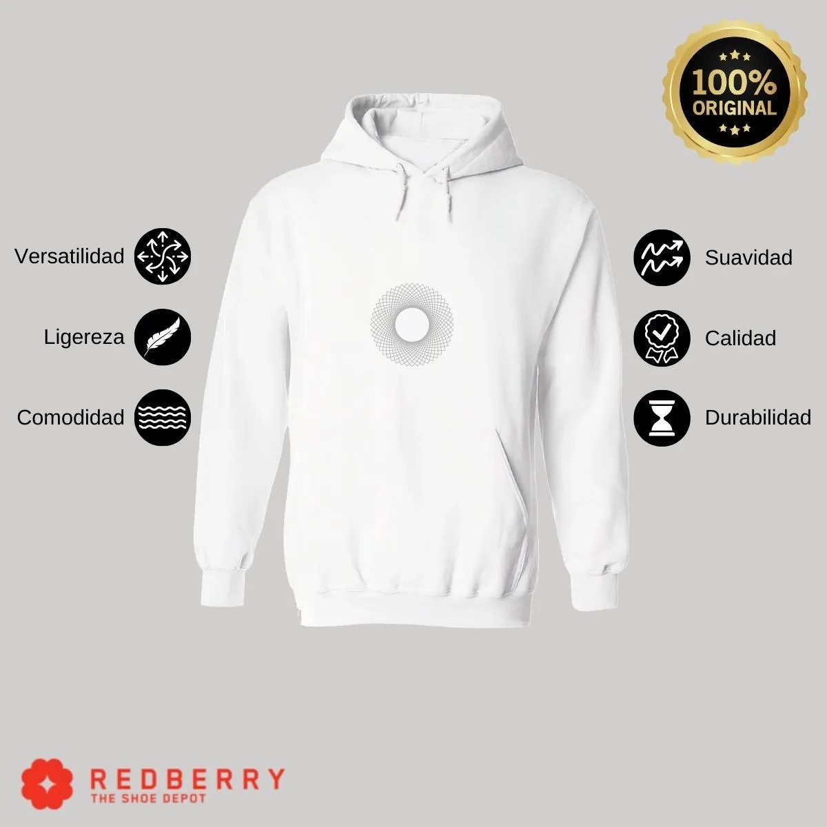 Sudadera Hombre  Hoodie Geometría Diseo Frases 016