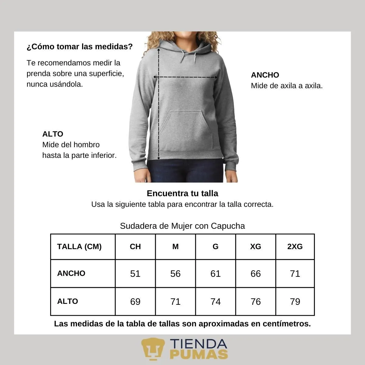 Sudadera Mujer Hoodie  Pumas UNAM Navidad