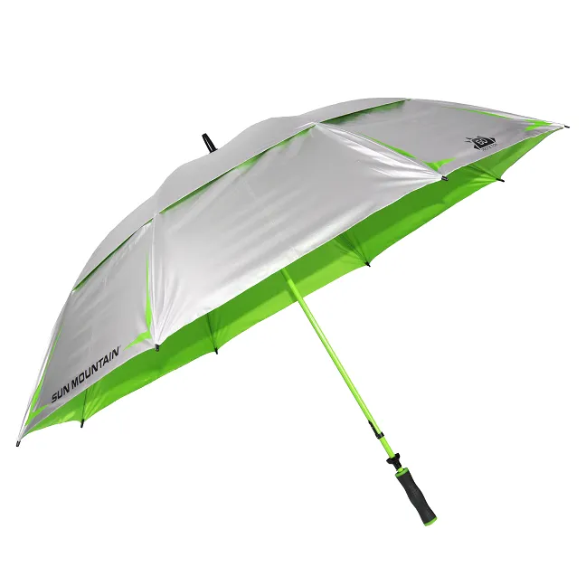 Sun Mountain Silver Series Golf Umbrella - Manual 68 Double Canopy