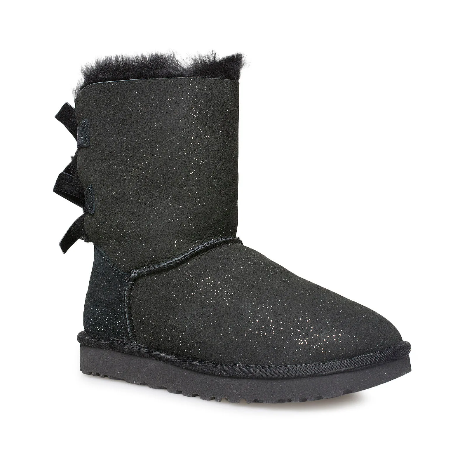 UGG Bailey Bow II Twinkle Black Boots - Women's