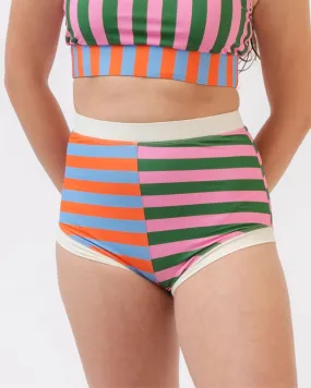 Umbrella Stripe Retro Boy Short