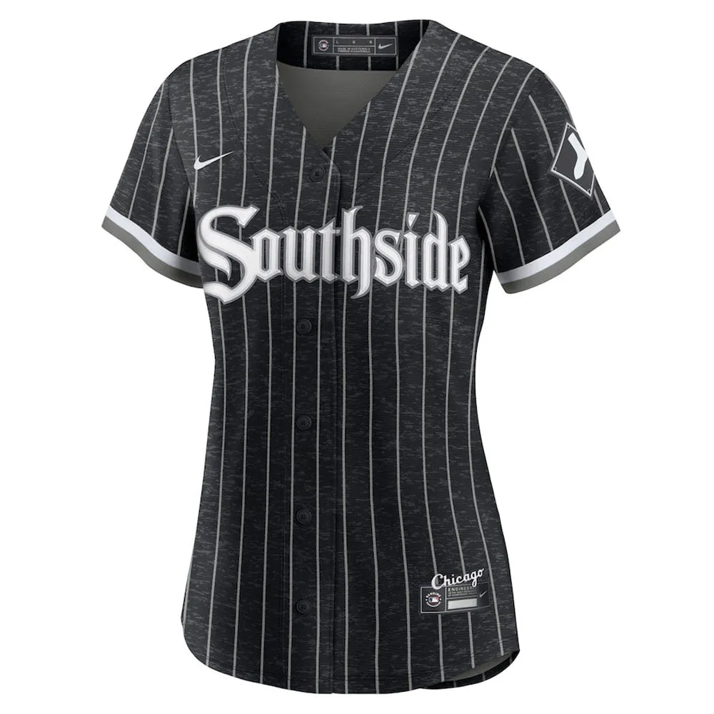 Women's Chicago White Sox Yoan Moncada City Connect Replica Jersey - Black