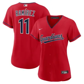 Women's Cleveland Guardians Jose Ramirez Alternate Player Jersey - Red