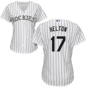 Women's Colorado Rockies Todd Helton Replica Home Jersey - White