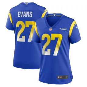 Women's Nike Tiyon Evans Royal Los Angeles Rams Home Game Jersey