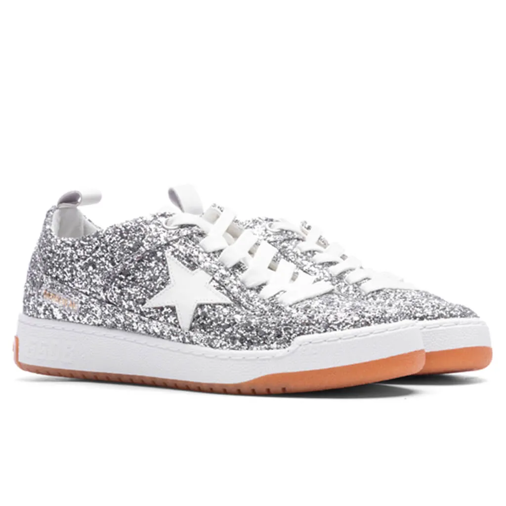 Women's Yeah Glitter - Silver/White