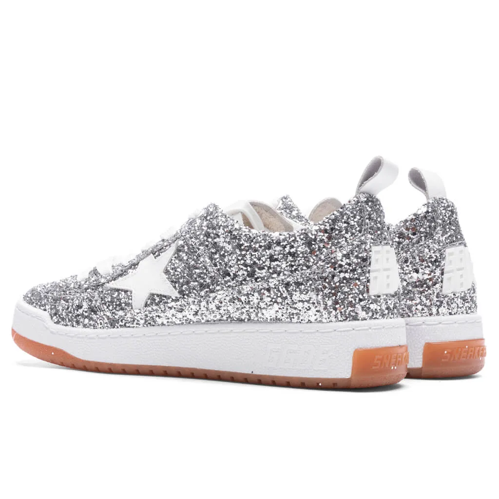 Women's Yeah Glitter - Silver/White