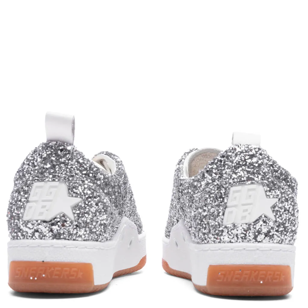 Women's Yeah Glitter - Silver/White