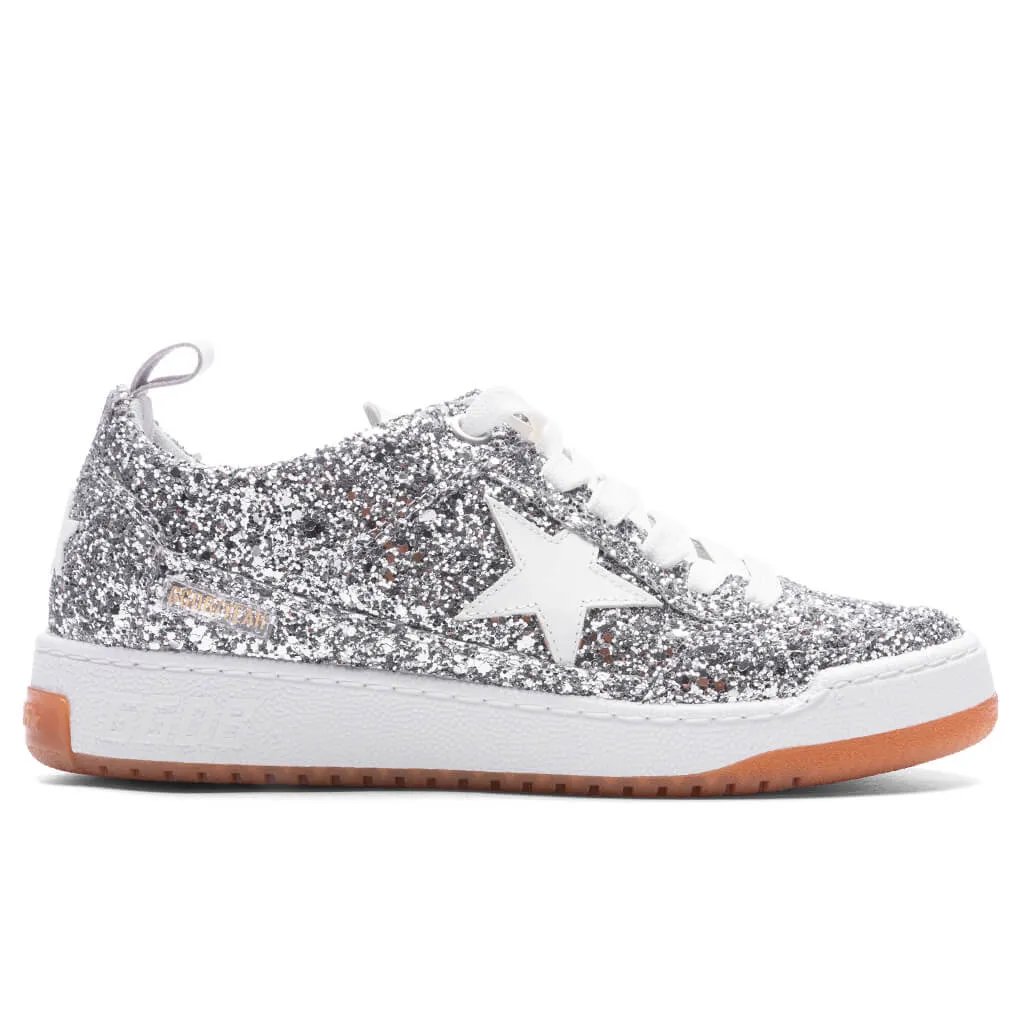 Women's Yeah Glitter - Silver/White