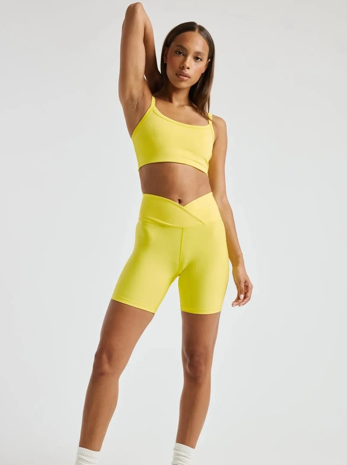 Year Of Ours V Waist Biker Short - Lemon