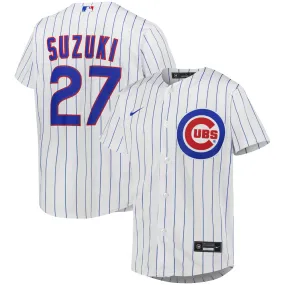 Youth Chicago Cubs Seiya Suzuki Home Player Jersey - White