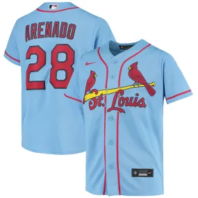 Youth St. Louis Cardinals Nolan Arenado Alternate Player Jersey - Light Blue